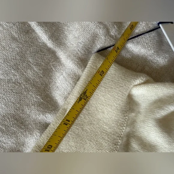 Nwt Barrie Womens Cashmere Embroidered Crystal Pants Cream White Size M $1890 - Picture 8 of 9